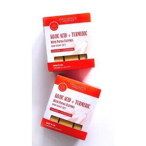 Provence Essentials Kojic Acid Turmeric Soap Set Papaya Enzymes 6 Bars